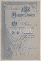 cca 1900 Dr. Szászi Béla (?-?) portréja, keményhátú fotó Uher Ödön budapesti műterméből, hátulján fe...