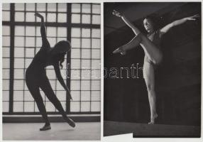 cca 1960-1970 Tornászokról készült 10 db fotó, 18x13 és 24x18 cm