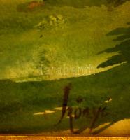 Szőnyi jelzéssel: Vízpart. Akvarell, papír, üvegezett keretben,   34×25 cm