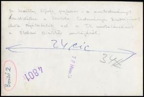 cca 1970 Dr. Kereszty Alfonz professzor, az orvostudományok kandidátusa, a Főiskola Tudományos Bizot...