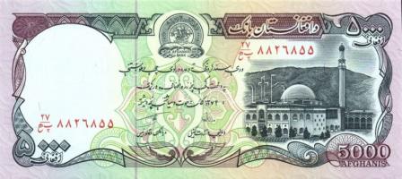 Afganisztán 1993. 5000A, 10.000A teljes sor T:I