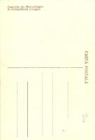 Ördöngösfüzes, Fizesu Gherlii; Harangláb. művészlap / wooden bell tower art postcard