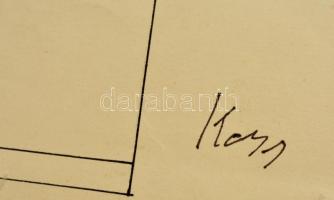 Kass jelzéssel: Fiú gyermek tanulmány rajz. Tus, papír, 48×48 cm