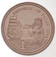 Palau 1994. 1$ Cu-Ni "Tengeri élet védelme - Hajó és sellő" multicolor T:PP
Palau 1994. 1...