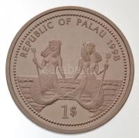 Palau 1998. 1$ Cu-Ni "Tengeri élet védelme - Sellők és delfin" multicolor T:PP
Palau 1998...