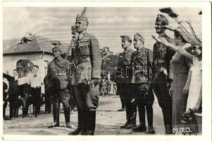 1940 Beszterce, Bistritz, Bistrita; bevonulás / entry of the Hungarian troops