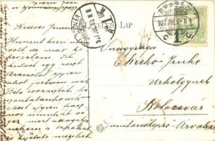 Brassó, Kronstadt, Brasov; Graft-Parthie / Graft részlet, patak / street view, creek (EK)