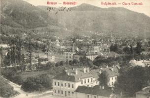 Brassó, Kronstadt, Brasov; Obere Vorstadt / Bolgárszeg. Grünfeld Samu kiadása / Scheiul