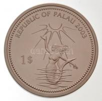 Palau 2003. 1$ Cu-Ni "Tengeri élet védelme - Napozó sellő, rák" multicolor T:1
Palau 2003...