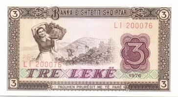 Albánia 1976. 1L, 3L, 5L, 10L, 25L, 50L 100L teljes sor T:I + 1964. 10L T:II