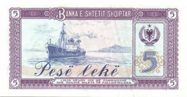 Albánia 1976. 1L, 3L, 5L, 10L, 25L, 50L 100L teljes sor T:I + 1964. 10L T:II