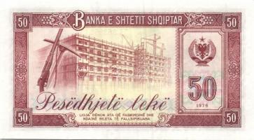 Albánia 1976. 1L, 3L, 5L, 10L, 25L, 50L 100L teljes sor T:I + 1964. 10L T:II