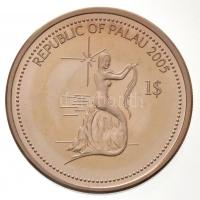 Palau 2005. 1$ Cu-Ni "Tengeri élet védelme - Sziklán ülő sellő, rája" multicolor T:PP fo.
...