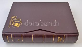 "Numisblatter" négygyűrűs barna bőr berakó, lapok nélkül, új állapotban