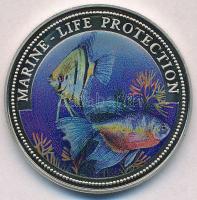 Libéria 1996. 1$ Cu-Ni Tengeri élet védelme - Halak multicolor T:PP Liberia 1996. 1 Dollar Cu-Ni Marine Life Protection - Fishes multicolor C:PP Krause KM#569