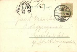 Zilah, Zalau; Rákóczi utca, Ifj. Bokor István, Materny János üzletei. Seres Samu kiadása / street vi...