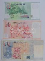 Szingapúr 1999. 50$ Szign.: Hu Tsu Tau + ~2005. 5$ + 10$ T:III
Singapore 1999. 50 Dollars Sign.: Hu...