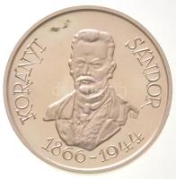 Kiss Nagy András (1930-1997) DN "Orvos sor / Korányi Sándor" Ag emlékérem (15,9g/0.925/32mm) T:1-(PP)