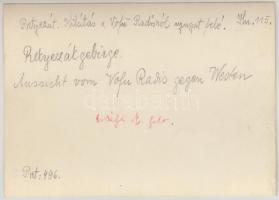 cca 1910 Retyezát, Erdélyi Mór felvétele, hátulján feliratozva, pecséttel jelzett, 11,5×16 cm /

c...