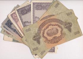 15db-os vegyes magyar pengő bankjegy tétel, közte "Vörös Hadsereg Parancsnoksága" pengők i...