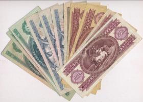 14db-os vegyes magyar forint bankjegy tétel T:III