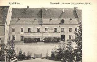 Neumarkt in Steiermark, Lufthöhenkurort, Hotel Hinker / spa resort, automobile station, café, hotel (EK)