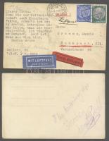 1923+1937 Ernst Reisch ás Willi Ringer kerékpárversenyzők aláírása fényképeiken / Autograph of racin...