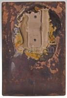 Berán Lajos (1882-1943) 1904. "Fiatal lány balra néző portréja" Br emlékplakett (94x139mm)...