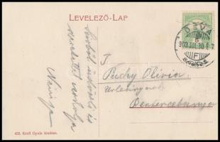 Déva, Deva; látkép, vár. Kroll Gyula kiadása / general view, castle