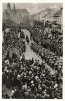 1938 Kassa, Kosice; bevonulás / entry of the Hungarian troops + Kassa visszatért So. Stpl.