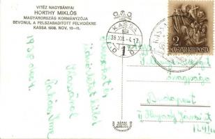 1938 Kassa, Kosice; bevonulás / entry of the Hungarian troops + Kassa visszatért So. Stpl