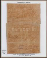 1914 Fischamend. Egy Körtling léghajó és egy repülőgép katasztrófája. A lezuhant léghajó és repülőgé...