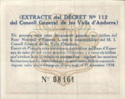 Andorra 1936. II.kiadás 1P T:I RR!!