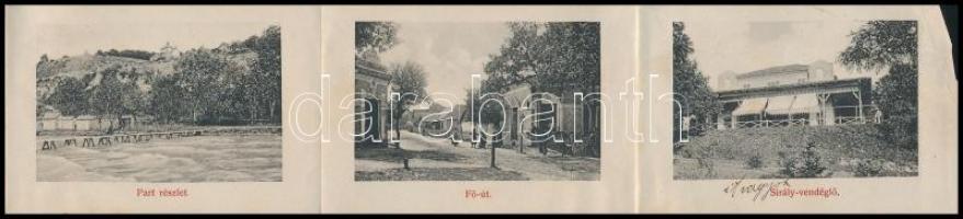 Fonyód-fürdő, leporelló benne balatoni villák és a Sirály vendéglő, étterem. Tényi Lajos kiadása (áz...