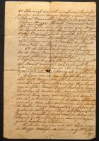 1909. Kossuth Lajos levelének iktatott hiteles másolata! Rendkívül érdekes tartalmú dokumentum, amel...