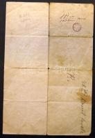 1909. Kossuth Lajos levelének iktatott hiteles másolata! Rendkívül érdekes tartalmú dokumentum, amel...