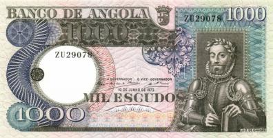Angola 1973. 20Esc, 50Esc, 100Esc, 500Esc, 1000Esc teljes sor! T:I