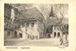 Nagyszeben, Hermannstadt, Sibiu; Rathaushof / Városháza udvara. Jos. Drotleff No. 73. / town hall courtyard (EK)