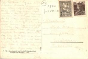 Nagyszeben, Hermannstadt, Sibiu; Rathaushof / Városháza udvara. Jos. Drotleff No. 73. / town hall co...