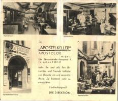 Vienna, Wien I. Kärntnerstraße-Annagasse 3. Der Apostel-Keller Apostolok, Hungarian restaurant / magyar étterem (hajtásnál szakadt / bent till broken)