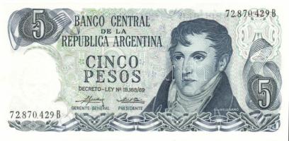 Argentína 1976-83. 10P, 50P, 100P, 500P, 1000P, 5000P, 10.000P, 50.000P, 100.000P, 500.000P, 1000.000P teljes sor! T:I + 1974-76. 5P T:I