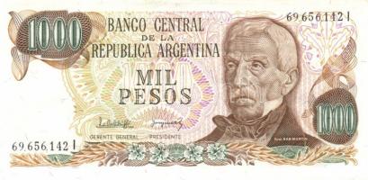 Argentína 1976-83. 10P, 50P, 100P, 500P, 1000P, 5000P, 10.000P, 50.000P, 100.000P, 500.000P, 1000.00...
