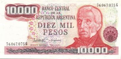 Argentína 1976-83. 10P, 50P, 100P, 500P, 1000P, 5000P, 10.000P, 50.000P, 100.000P, 500.000P, 1000.00...