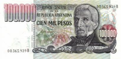 Argentína 1976-83. 10P, 50P, 100P, 500P, 1000P, 5000P, 10.000P, 50.000P, 100.000P, 500.000P, 1000.00...