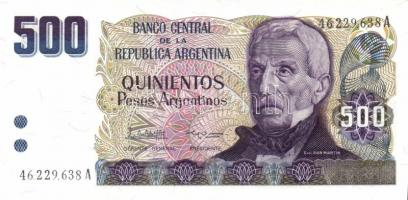 Argentína 1983-84. 1P, 5P, 10P, 50P, 100P, 500P, 1000P, 5000P T:I