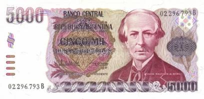 Argentína 1983-84. 1P, 5P, 10P, 50P, 100P, 500P, 1000P, 5000P T:I