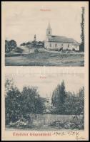 Klopódia, Klopodia, Clopodia; Templom, utcakép, távlat. Dajkovits J. utóda kiadása / church, street view