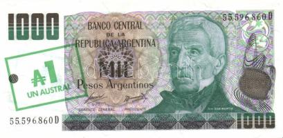 Argentína 1985. 1A, 5A, 10A teljes sor! T:I