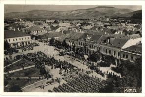 1940 Szamosújvár, Gherla; bevonulás, tankok / entry of the Hungarian troops, tanks (EK)