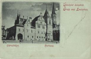 1899 Lőcse, Levoca; Rathaus / Városháza / town hall